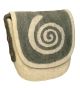 Rahmentrommeltasche Filz, natur-grau, 46 cm kaufen München, buy handmade bag from felt for 17,3