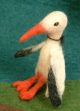 Filz-Fingerpuppe Storch kaufen München, Bärchen-Filzfingerpuppe kaufen Bayern, Storch aus Filz, handgemachte Fingerpuppen aus Filz, Felt, handmade glove puppet stork made of felt, natürliches Kinder-Spielzeug aus Filz, Filz-Finger-Puppe Storch, Filz-Tier,