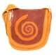 Rahmentrommeltasche Filz orange-rot, 42 cm kaufen München, buy handmade bag from felt for 15,7