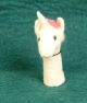 Filz-Fingerpuppe Einhorn mit rosa Schleife kaufen München, Filzfingerpuppe Einhorn kaufen Bayern, glove puppet unicorn handmade of felt, natürliches Kinder-Spielzeug aus Filz, Filz-Finger-Puppe Einhorn mit rosa Schleife 
