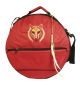 Rahmentrommeltasche Deluxe rot Wolf, 59 cm  kaufen München, Indianer-Trommel-Tasche kaufen Erding, Schamanentrommel-Tasche kaufen Bayern, buy drum case for 22,5