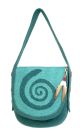 Rahmentrommel-Tasche aus Filz petrol-türkis, 49 cm kaufen München, Filz-Rahmentrommeltasche kaufen Bayern, buy felt bag for 18,5