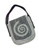 Rahmentrommeltasche Filz hellgrau-rauchgrau, 42 cm kaufen München, buy handmade bag from felt for 15,7