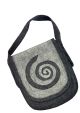 Rahmentrommel-Tasche aus Filz rauchgrau-hellgrau, 37 cm kaufen München, Filz-Rahmentrommeltasche kaufen BRD, buy felt bag for 13,7