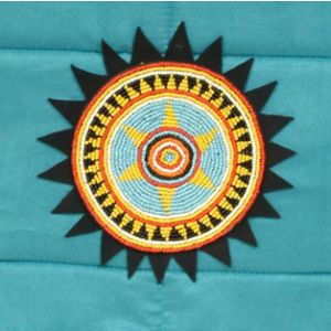 Rahmentrommel-Tasche NC Blue Ocean, 53 cm - gelbe Sonne auf türkis kaufen München, Trommel-Tasche kaufen BRD, Schamanentrommel-Tasche kaufen Bayern, sac de tambour de cadre, buy drum case for 20