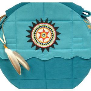 Rahmentrommel-Tasche NC Blue Ocean, 38 cm kaufen München, Schamanentrommel-Tasche kaufen Erding, Indianertrommel-Tasche kaufen Bayern, sac de tambour de cadre, borsa di tambour, drum case for 14,5