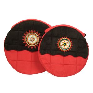 Rahmentrommel-Tasche NC Herbstfeuer, 47 cm kaufen München, Schamanentrommel-Tasche kaufen Bayern, sac de tambour de cadre,  Indianer-Trommel-Tasche kaufen Erding, borsa di tambour, drum case for 17,7