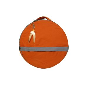 Rahmentrommel-Rucksack CP orange - NL, 49 cm kaufen München, Rucksack für schamanische Trommel kaufen BRD, Rahmentrommel-Rucksack kaufen Bayern, buy rucksack for 18,5