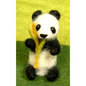 Filz-Fingerpuppe Panda kaufen München, Panda Filzfingerpuppe kaufen Bayern,  Handgemachte Fingerpuppen aus Filz, handmade glove puppet panda made of felt, natürliches Kinder-Spielzeug aus Filz, Filz-Tier, Filz-arbeit, Filzfingerpuppe Panda