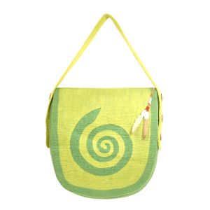 Rahmentrommeltasche Filz, dunkelgrün-hellgrün, 49 cm kaufen München, Filz-Tasche, buy handmade felt bag for 18,5