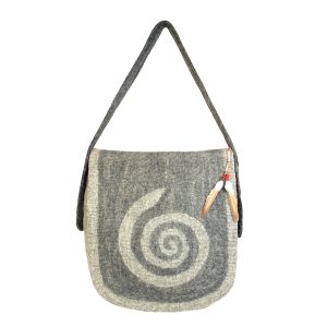 Rahmentrommel-Tasche aus Filz hellgrau-rauchgrau, 54 cm kaufen München, Filztasche kaufen, buy drum case for 20,5