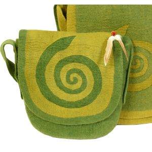 Rahmentrommeltasche Filz, moosgrün-oliv, 49 cm kaufen München, Filz-Tasche, buy handmade felt bag for 18,5