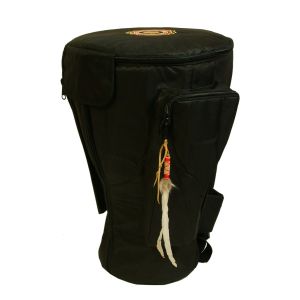 Djembe-Tasche Deluxe Mandala golden FZ-G schwarz, 66 cm kaufen München, Trommel-Rucksack kaufen Erding, Trommel-Tasche kaufen Bayern, Djembe-Sack kaufen BRD, buy drum case for 26