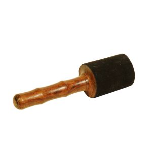 Klangschalen-Schlegel Holz, dick mit schwarzem Leder kaufen München, Klangschalen-Klöppel kaufen, Schlegel, Klöppel, Klangschalenschlägel aus Filz, Klangschalen-Schlögel, Stick mit Leder zum Anreiben der Klangschale, Klangschalenschlegel Holz, dick