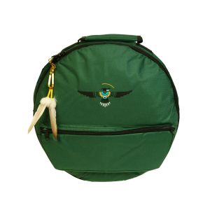 Rahmentrommel-Rucksack Deluxe dunkelgrün, schwarzer Adler 59 cm kaufen München, Rahmentrommelrucksack kaufen Erding, buy 22,5