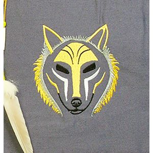 Rahmentrommel-Tasche CP rauchgrau, Wolf dunkle Augen - 49 cm kaufen München, Rahmentrommeltasche kaufen Bayern,  buy 18,5