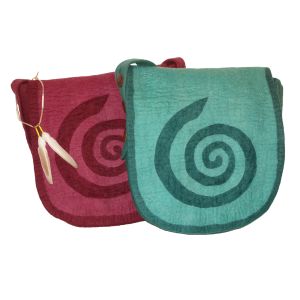 Rahmentrommel-Tasche aus Filz petrol-türkis, 42 cm kaufen München, buy drum case - handmade from felt for 15,7