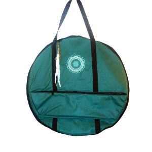 PowWow-Trommeltasche Deluxe dunkelgrün - türkises Mandala, 79x30 cm kaufen München, buy frame-drum case for 30,5