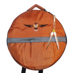 Rahmentrommel-Rucksack CN kupfer mit schwarzem Adler, 49 cm kaufen München, Rucksack kaufen  Bayern, buy backpack drum case for 19,5