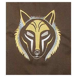 Rahmentrommel-Rucksack Deluxe braun Wolf, 54 cm - mit hellen Augen kaufen München, Rahmentrommel-Rucksack kaufen Erding, buy backpack drum case for 20,5