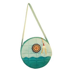 Rahmentrommel-Tasche NC Blue Sky, 38 cm - rote Sonne kaufen München, Indianer-Trommel-Tasche kaufen Erding, Schamanentrommel-Tasche kaufen Bayern, sac de tambour de cadre, borsa di tambour, drum case for 14,2