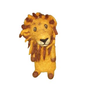 Filz-Fingerpuppe Löwe mit Schwanz kaufen München, Filzfingerpuppe Löwe kaufen Bayern, Fingerpuppe Filz-Löwe kaufen Erding, glove puppet lion made of felt, natürliches Kinder-Spielzeug aus Filz, Filz-Finger-Puppe Löwe
