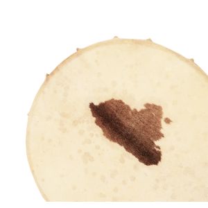 Rahmentrommel weißes Fell mit Fleck F7A, 35 cm, 35 cm kaufen München, Schamanentrommel kaufen Bayern, Schamanen-Trommel kaufen Erding, buy 13,75