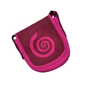 Rahmentrommel-Tasche Filz pink-weinrot, 38 cm kaufen München, buy hand made felt bag for 14,2