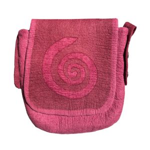 Rahmentrommeltasche Filz, rosé-weinrot, 54 cm kaufen München, buy handmade bag from felt for 21
