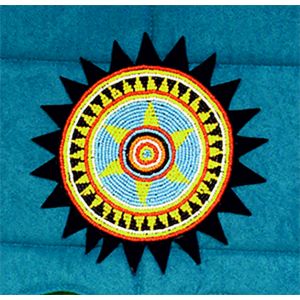 Rahmentrommel-Tasche NC Green Island gelbe Sonne, 47 cm kaufen München, Schamanen-Trommel-Tasche kaufen Bayern, Schamanentrommel-Tasche kaufen BRD,  buy drum case for 18