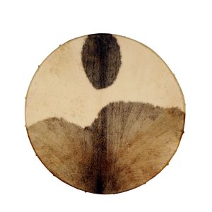 Rahmentrommel weiß-braun geschecktes Ziegenfell F5 A, 45 cm kaufen München, Schamanentrommel kaufen Bayern, Schamanen-Trommel kaufen BRD, buy 17,7