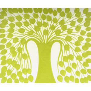 Bild Grüner Baum des Lebens im Licht 60x50 cm kaufen München, Baum des Lebens in dot-paint-Art Bild kaufen, Bild in Aboriginal Art, Bild Moderne Kunst, Bild - abstrakte Malerei: Grüner Baum des Lebens im Licht, Bild in dot-paint Baum des Lebens, 60x50 cm