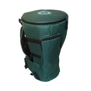 Profi Djembe-Rucksack Deluxe Mandala FZ-G dunkelgrün, 63 cm kaufen München, Trommel-Rucksack kaufen Bayern, Trommelrucksack kaufen Bayern, Djembe-Tasche kaufen BRD, buy drum case for djembe height 24,5