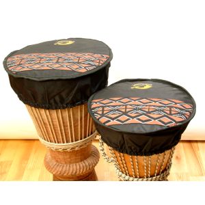 Djembe-Top Deluxe Dekor schwarz, 36 cm kaufen München, Djembe-Schoner kaufen Erding, Trommel-Top kaufen, Djembe-Hut Bayern kaufen, Djembe-Schutz, Djembe-Haube, buy drum cover 14
