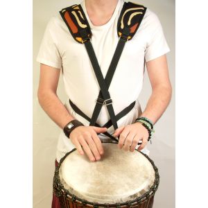 Djembe-Tragegurt Batik-bunt kaufen München, Djembegurt kaufen Bayern, Djembe-Tragegurt, buy drum-harness, Trommeltragegurt, Trommelgurt kaufen Erding, Trommel-Gurt, Bongo-Gurt, Trommel-Tragegurt Batik-bunt - Front