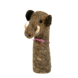 Filz-Fingerpuppe Wildschwein kaufen München, Handgemachte Fingerpuppen aus Filz, Felt, handmade glove puppet wild boar made of felt, natürliches Kinder-Spielzeug aus Filz, Filz-Finger-Puppe Wildschwein Filz-Tier, Filz-arbeit, Filzfingerpuppe Wildschwein