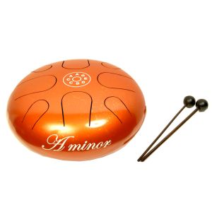 Schlitztrommel A Minor kaufen München, Schlitz-Trommel kaufen München, Happy-Drum A Minor kaufen München, Tongue-drum, Zungen-Trommel, Tank-Drum, Schlitz-trommel Happy-Drum A Minor orange, mit Schlegel