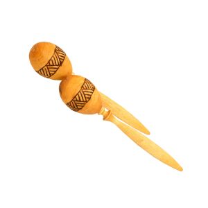 Naturbelassene Maxi Holz-Rassel mit Branddekor kaufen München, Holz-Maraca kaufen Bayern, Holz-Rassel kaufen BRD, Rassel, Percussion kaufen, Holzrassel kaufen Erding, Maracas, Maxi Holz-Rassel natur, mit Brand-Dekor