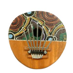 Kalimba bemalt Nr. A3 kaufen, Kalimba kaufen Bayern, Kalimba kaufen München, Kalemba kaufen, Daumenklavier kaufen, mbirra, gourd piano, thumb piano, calemba, Kalimba für Kinder - Kalimba bemalt Nr. A3