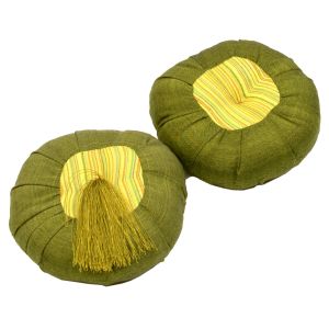 Rundes grünes Klangschalen-Kissen 16 cm kaufen München, Klang-Schalen-Zubehör Erding, Klangschalenkissen kaufen Bayern,  Klangschalen Unterlage kaufen, rundes, grünes Klangschalenkissen 16 cm kaufen