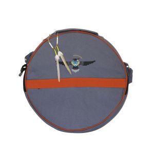 Rahmentrommel-Tasche CP rauchgrau, Adler, 39 cm kaufen München, Indianer-Trommel-Tasche kaufen Erding, Tasche für schamanische Trommel kaufen Bayern, buy 15