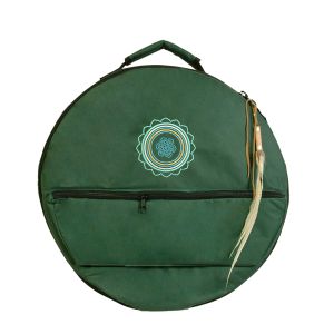 Rahmentrommel-Rucksack Deluxe dunkelgrün, Mandala - 54 cm kaufen München, Rahmentrommel-Tasche kaufen, buy 20,5