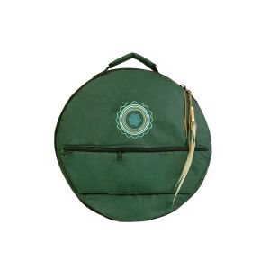 Rahmentrommel-Tasche Deluxe dunkelgrün, türkises Mandala, 49 cm kaufen München, buy drum case for 18