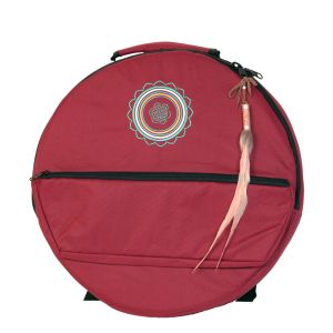 Rahmentrommel-Rucksack Deluxe rot - türkises Mandala, 49 cm kaufen München, buy 18,5
