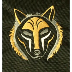 Rahmentrommel-Rucksack Deluxe schwarz Wolf mit hellen Augen, 54 cm kaufen München, Rahmentrommel-Rucksack kaufen Erding, buy backpack frame drum case for 20,5