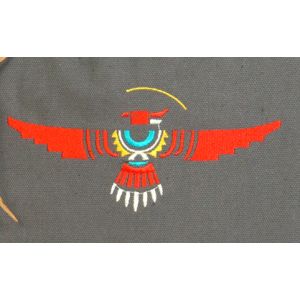 Rahmentrommel-Rucksack CP grau - Adler, 54 cm kaufen München, Rundtrommel-Rucksack, Rahmentrommel-Rucksack, kaufen Bayern, buy rucksack eagle for shaman drum 21,25