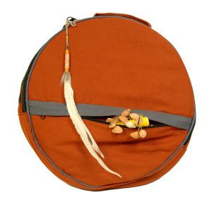 Rahmentrommel-Tasche CP orange NL, 44 cm kaufen München, Schamanen-Trommeltasche kaufen Bayern, Rahmentrommeltasche kaufen Erding, buy 16,5