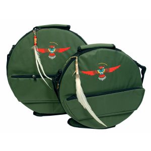 Rahmentrommel-Tasche Deluxe dunkelgrün Adler, 54 cm kaufen München, Rahmentrommeltasche kaufen Bayern, Schamanentrommel-Tasche kaufen Erding, buy drum case for 20,5
