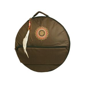 Rahmentrommel-Rucksack Deluxe braun - goldenes Mandala, 49 cm kaufen München, buy backpack drum case for 18,3