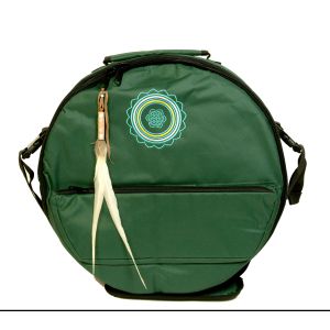 Rahmentrommel-Tasche Deluxe dunkelgrün, türkises Mandala - 41 cm kaufen München, buy drum case for 15,5